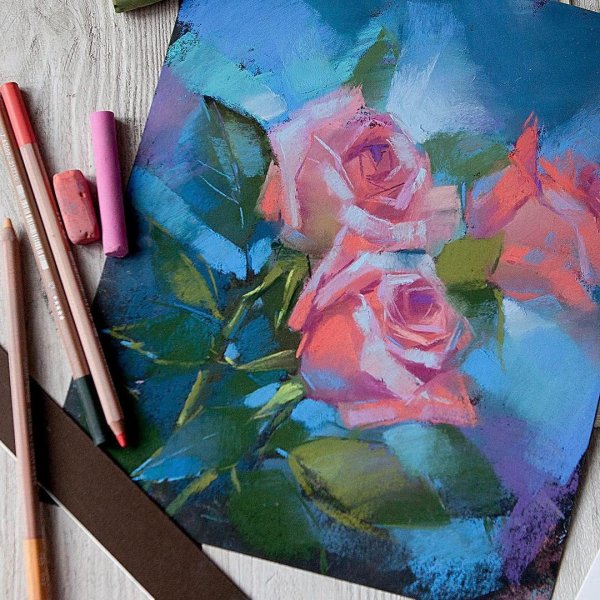 Рисование пастелью мастер класс