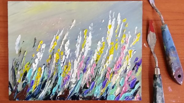 Рисование мастихином маслом для начинающих