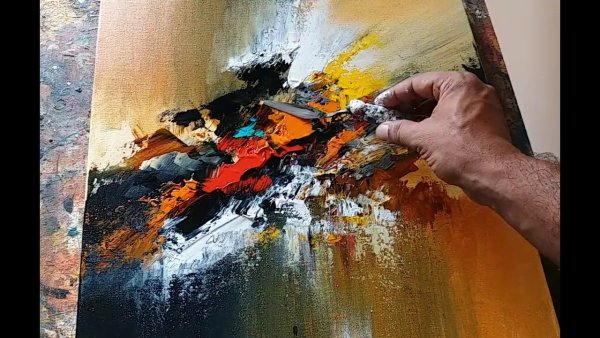 Приемы в живописи акрилом