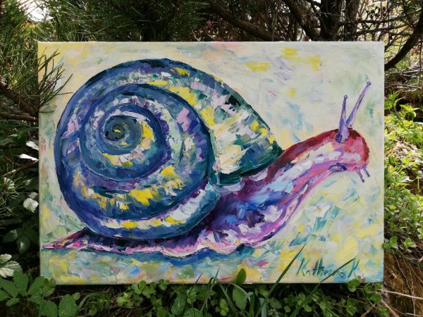 Улитка маслом