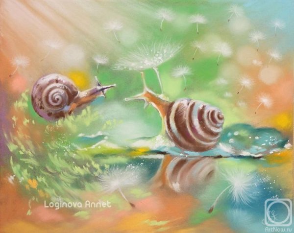 Аннет Логинова пастель улитки