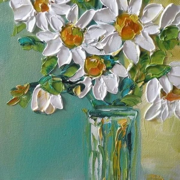 Импасто акрилом картины