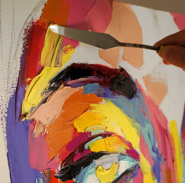 Живопись мастихином техника