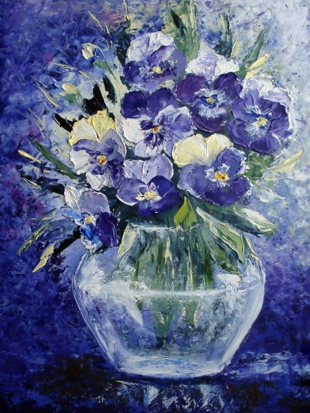 Живопись розы в бокале