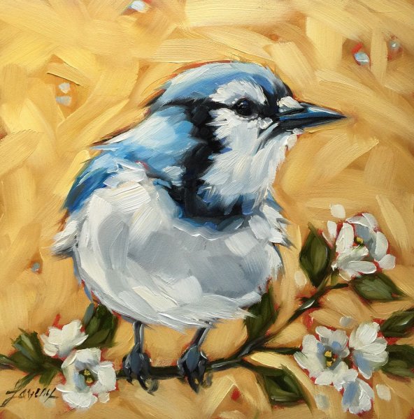 Птицы живопись акрил