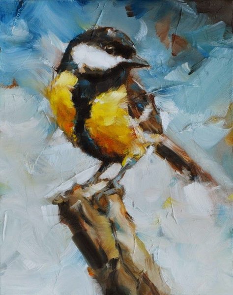 Птицы живопись маслом
