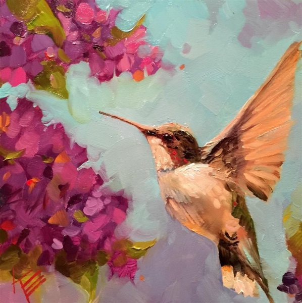 Картина Колибри художник