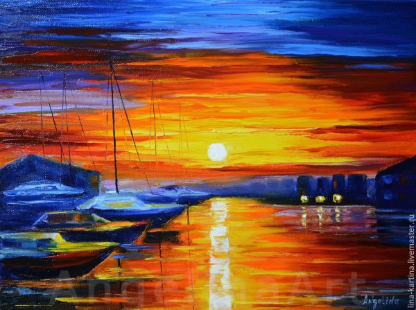 Пейзаж мастихином для начинающих