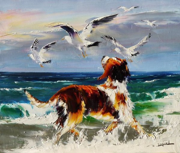 Кристиан Жекель живопись мастихином