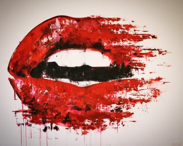 Губы живопись