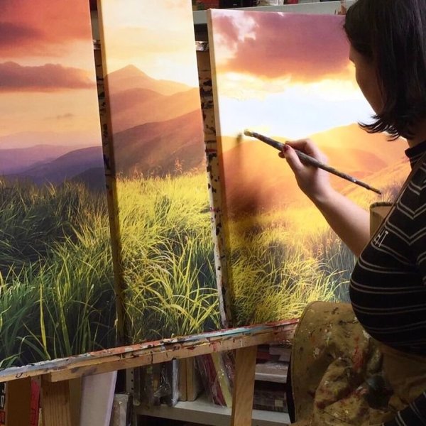 Портрет Алла Прима