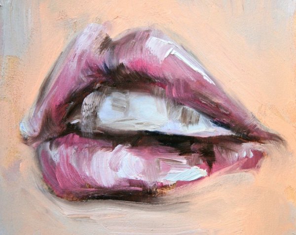 Губы живопись