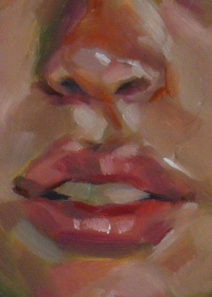 Картина маслом лицо