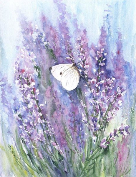 Цветочная живопись Maria Roszkowska