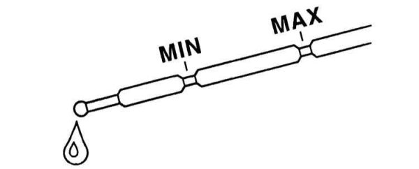 Щуп двигателя на Mercedes w140