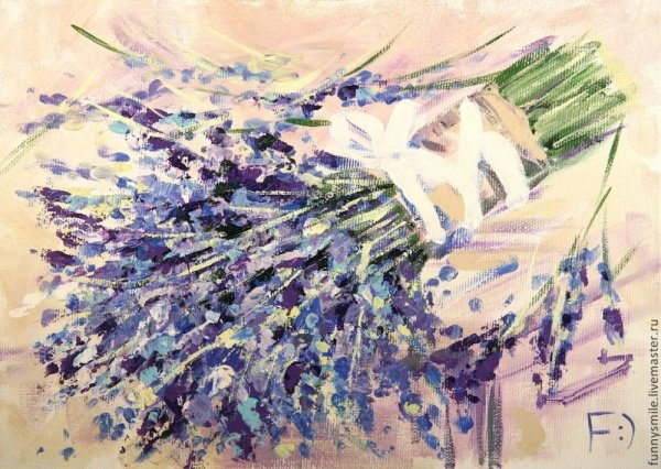 Букет лаванды мастихин