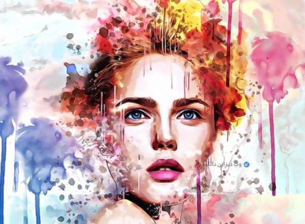 Портрет девушки красками