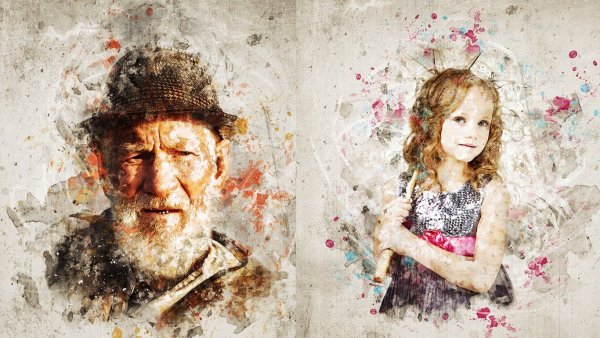 Экшены для фотошопа живопись