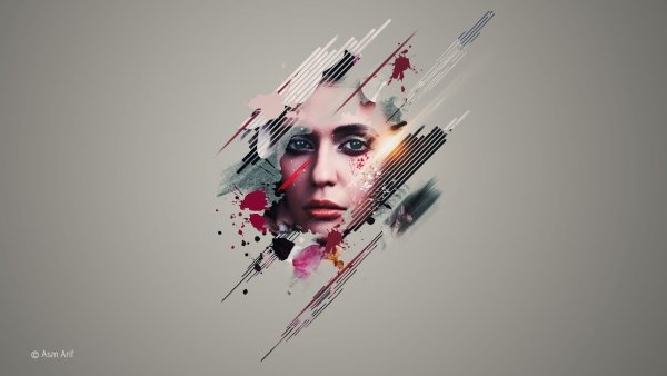 Необычный фон для портрета