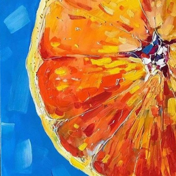 Апельсин живопись