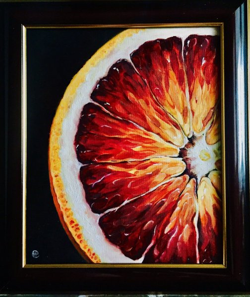 Апельсин акрилом