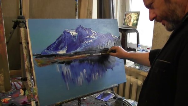 Игорь Сахаров картины мастихином