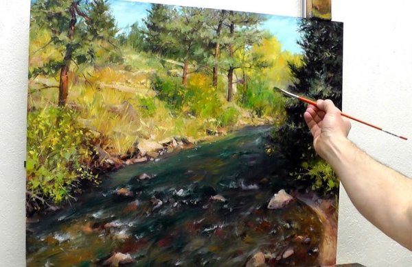 Игорь Сахаров картины пейзаж Импрессионизм