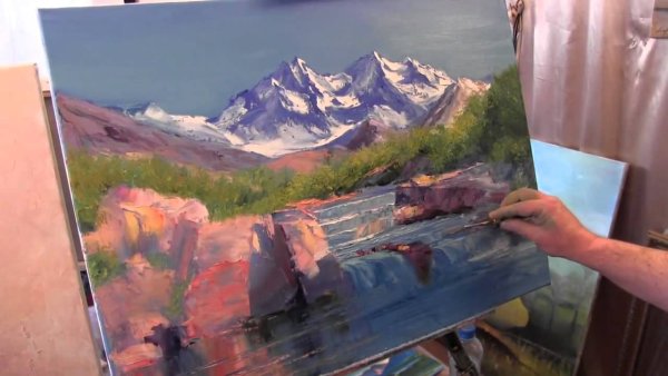 Картина Игоря Сахарова горы