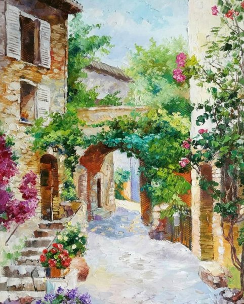 Улочки Италии картины