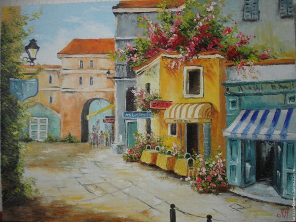 Картины Марины Лагутиной улочка