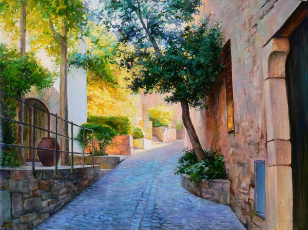 Италия картины художников улочки