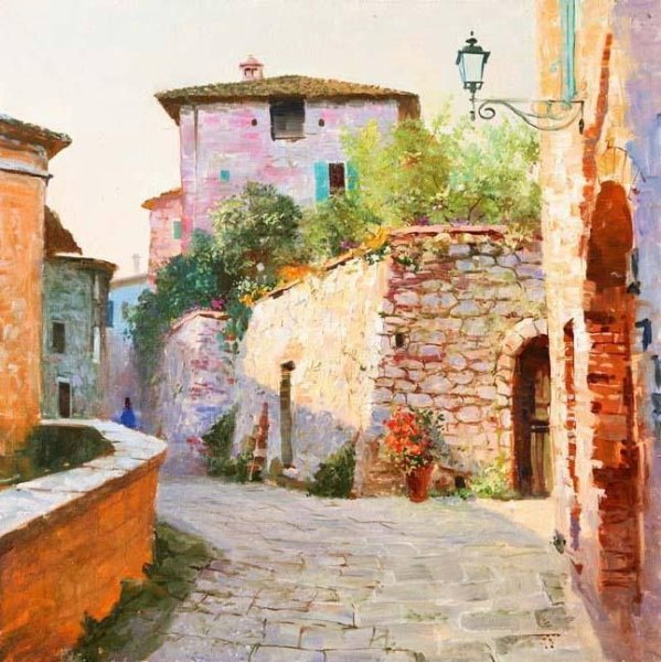 Улочки Родоса художник Абрамова