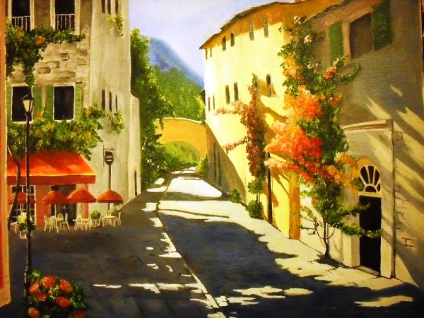 Солнечные улочки Италии на картинах