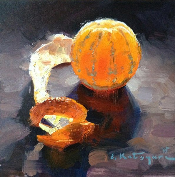 Апельсин живопись
