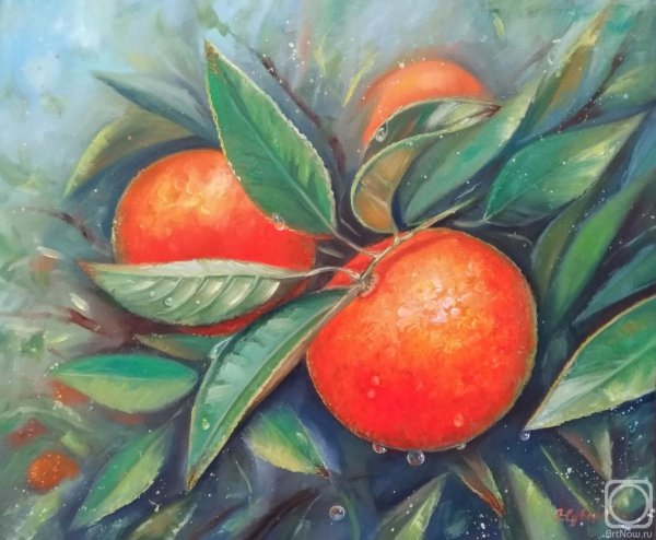 Мандарины живопись