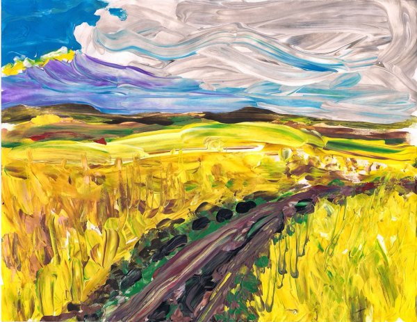 Пейзаж пальцами