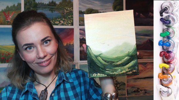 Рисунки на холсте для начинающих