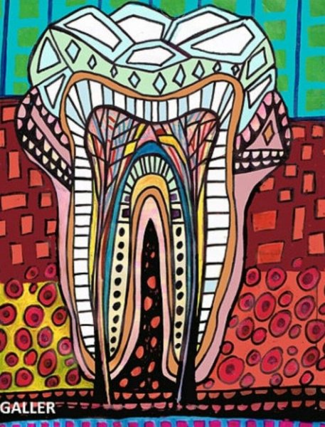 Зубы живопись