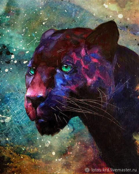 Пантера маслом