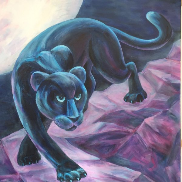 Пантера маслом