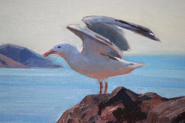 Чайка гуашью