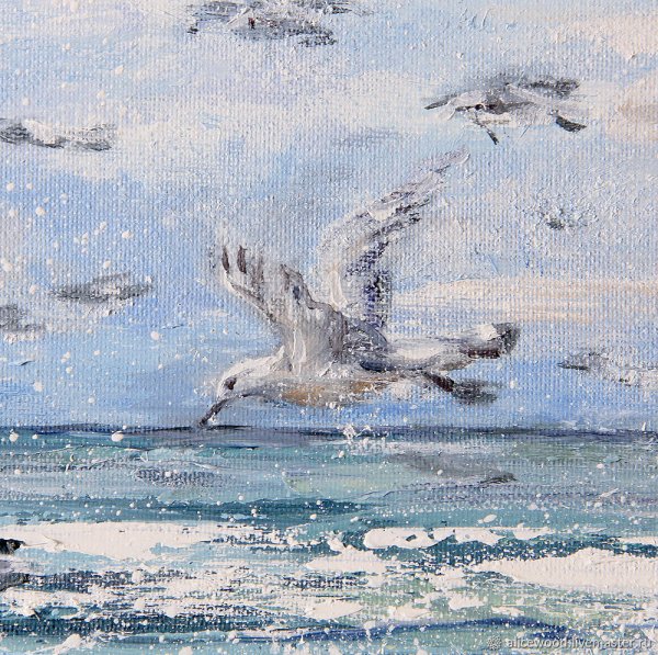 Море Чайки живопись