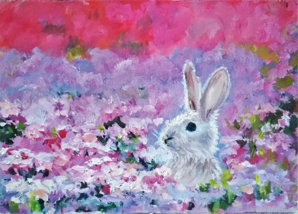 Заяц живопись