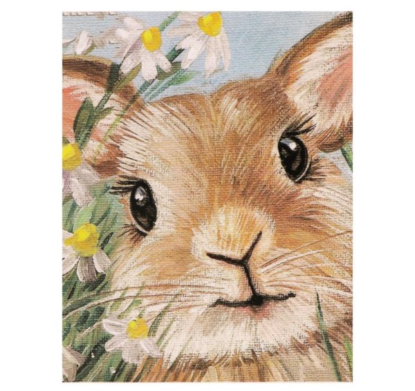 Зайчик гуашью