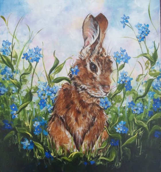 Пейзаж с кроликом