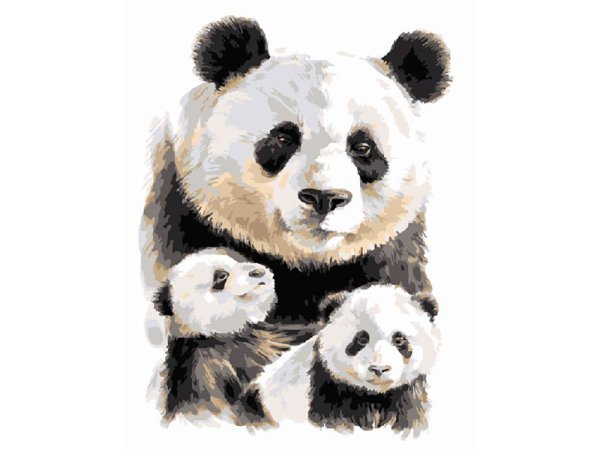 Картина по номерам Панда