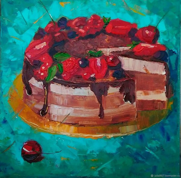 Пирожное живопись