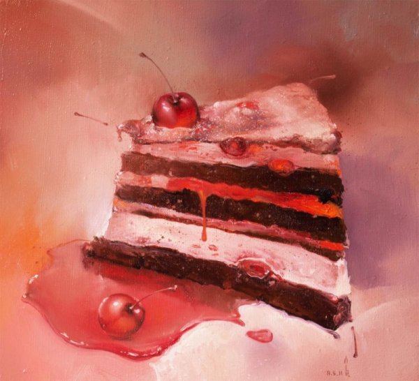 Пирожное живопись