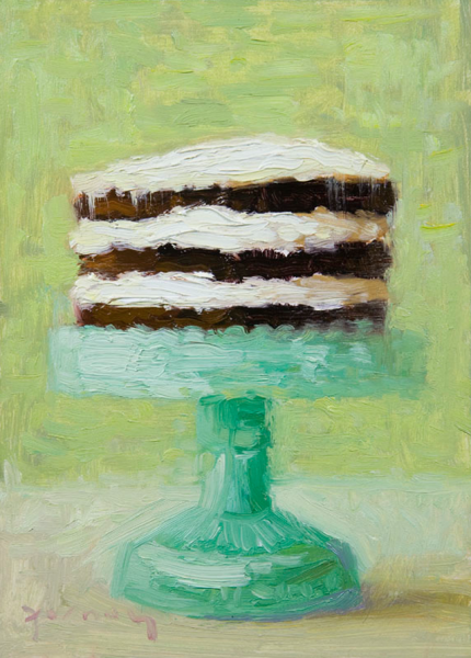 Торт картина маслом