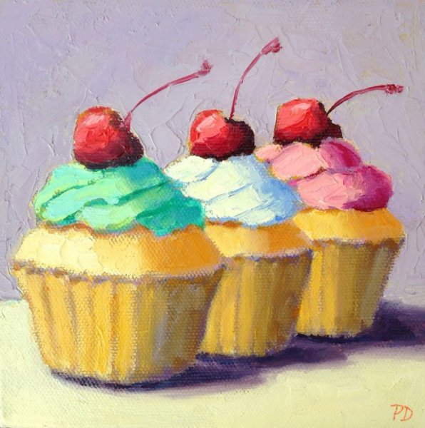 Пирожное живопись